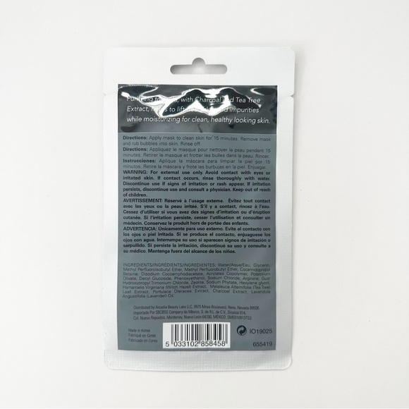 Beyond Belief Bubble Mask Charcoal and Tea Tree Extract Pore Purify Face Mask - Picture 3 of 3